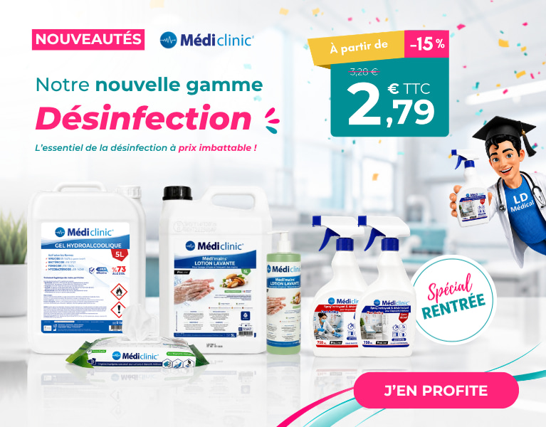 Nouveautés Médi'Clinic Désinfection